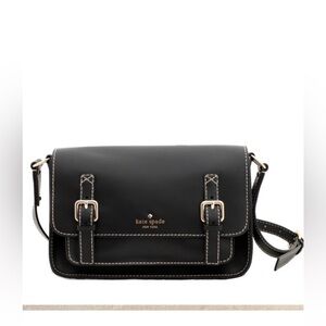 Kate Spade Black Leather Buckle Bag